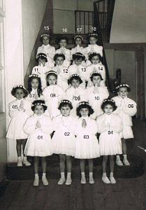 COMMUNIONS ORAN SOEURS TRINITAIRES DE SAINT LOUIS PRIVEE 1957 3 MARS